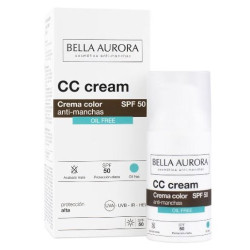 Bella Aurora CC Antimanchas Spf50 Oil Free 30 ml 