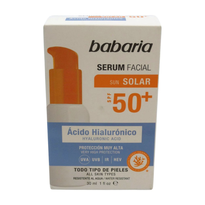 Babaria Sol Serum Facial 30 ml Spf50+ Hialuronico