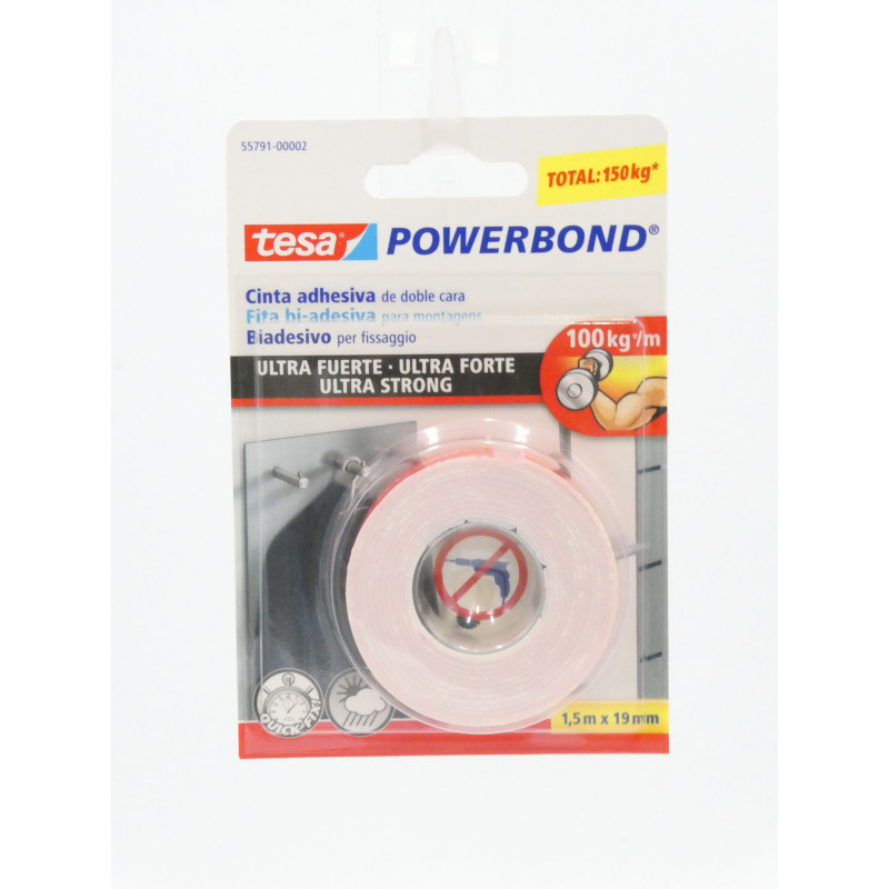 Cinta Powerbond Doble Cara 1.5 M x 19 MM