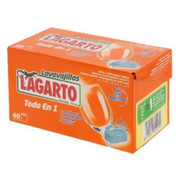 Lagarto TodoEn1 Lavavajillas Maquina (40 Dosis)