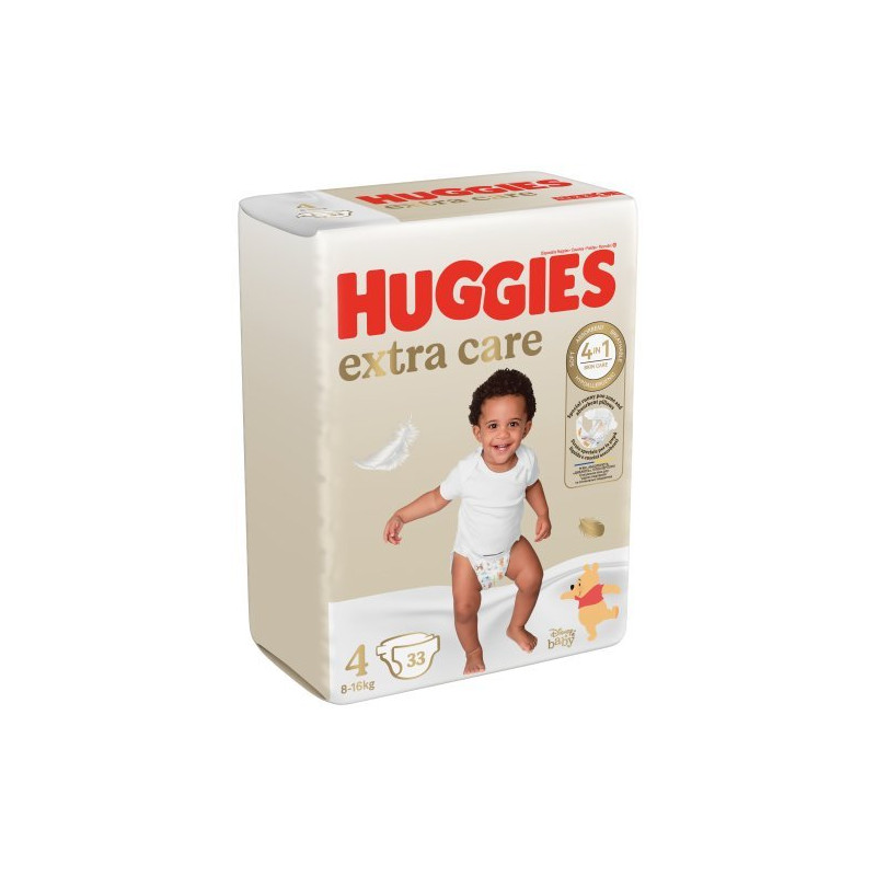 Huggies Pañal T-4 Extra Care (33 Unidades) 8-16 Kg