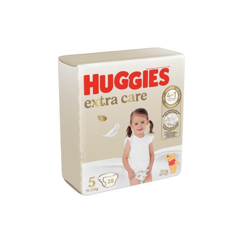 Huggies Pañal T-5 Extra Care (28 Unidades) 11-25 Kg