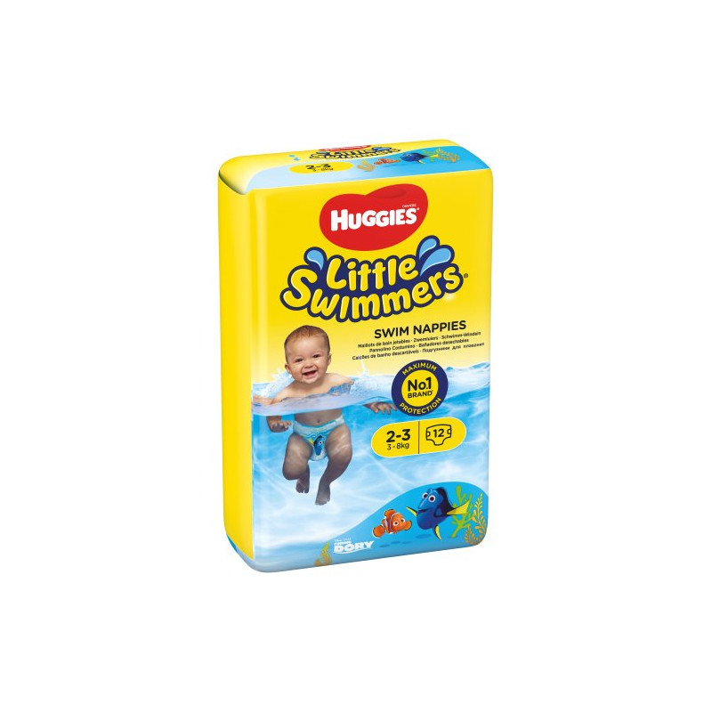 Huggies Little Swimmer Pañales T/2-3 (12 Ud) 3-8 Kg