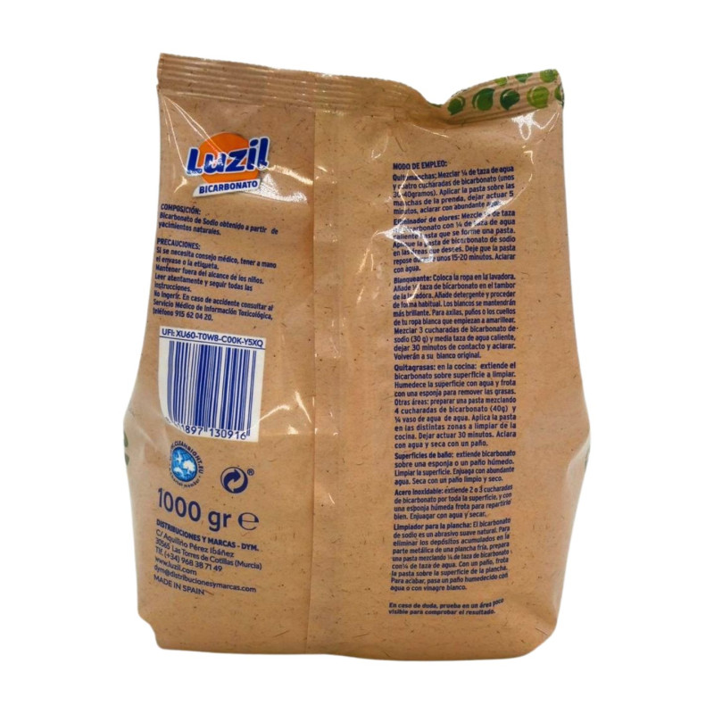 Luzil Bicarbonato Multiusos Bolsa 1 Kg