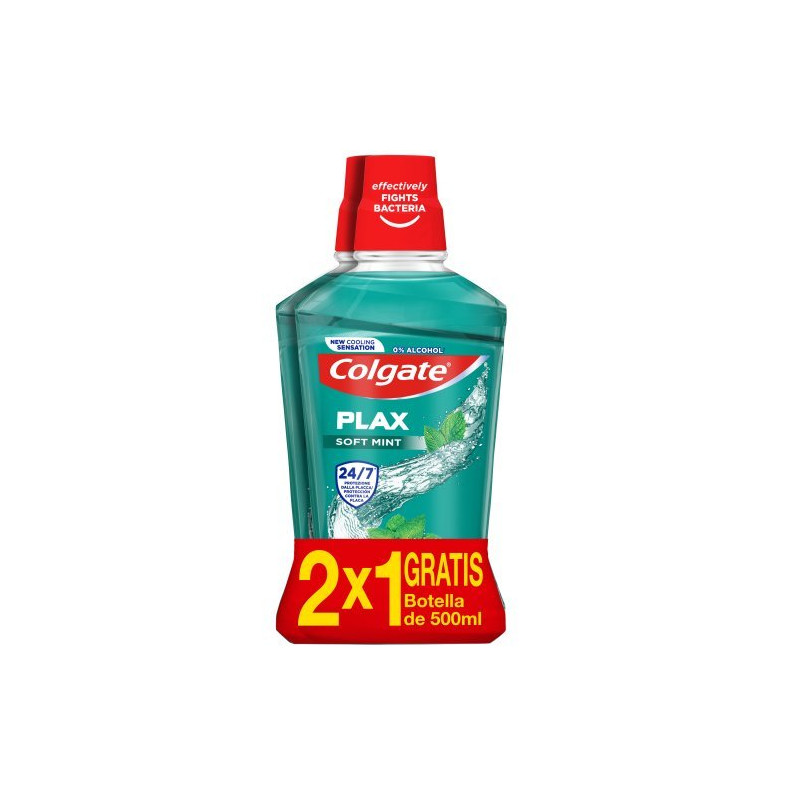 Colgate Elixir 500 ml Plax Soft Mint Duplo