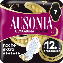 Ausonia Air Dry Noche Alas Extra (7 Ud)