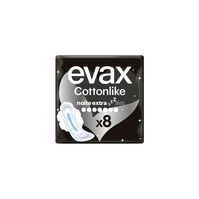 Evax Compresas Cottonlike Noche (8 Ud)