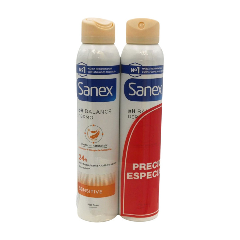 Sanex Deo. Spray 200 Sensitive Duplo(*)