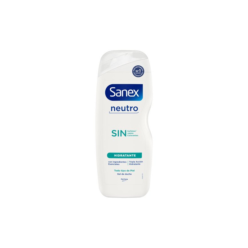 Sanex Gel 600 ml Neutro Hidratante Todo Tipo Pieles