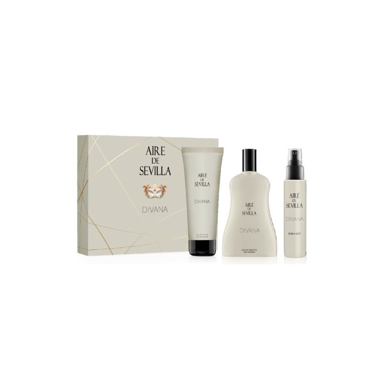 Aire de Sevilla Pack DIVANA (Colonia + Body Milk + Gel)