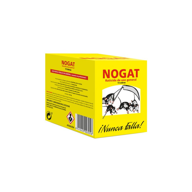 Nogat Raticida Polvo Sobres 10 Gr