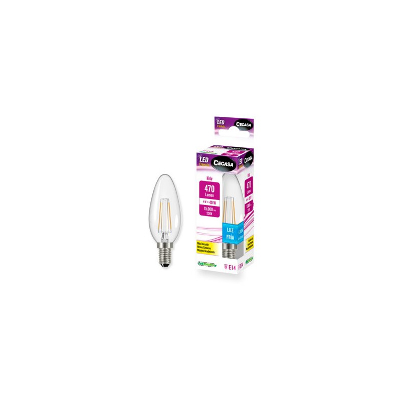 Cegasa Led Clas. Vela 4W E14 (B1) Fria