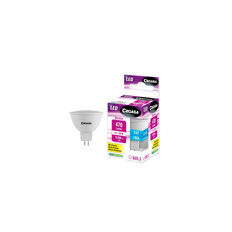 Cegasa Led Dicro 5W Gu5.3 Fria (B1)