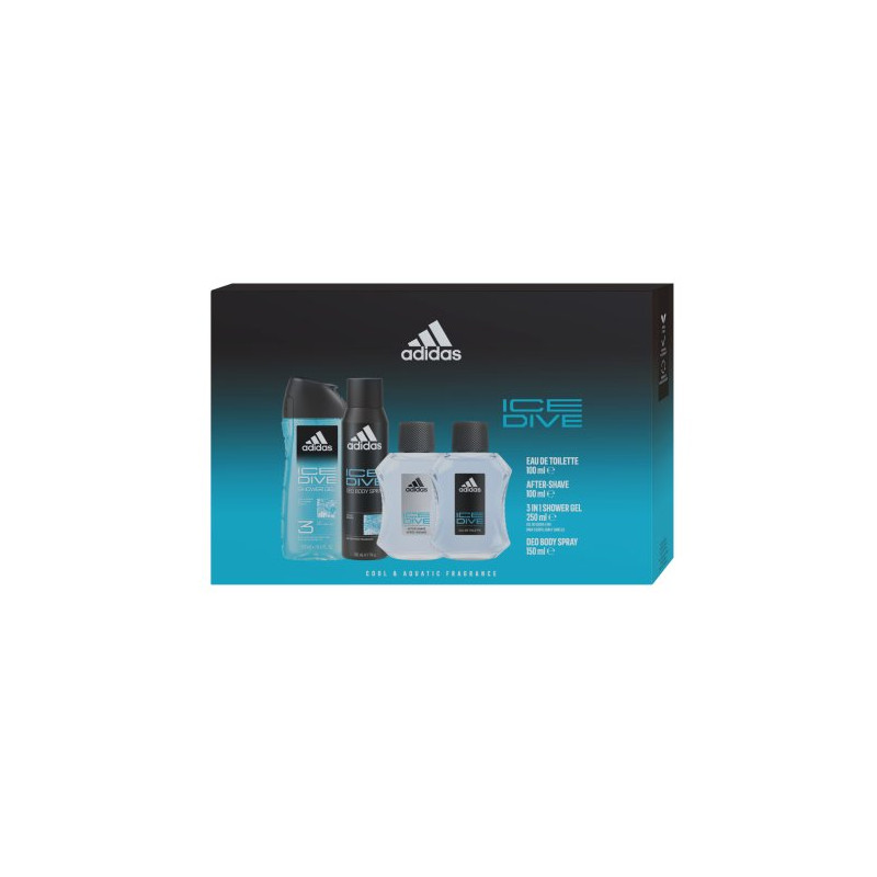 Adidas Man Ice Dive Est.(Col.100 ml+Msj100 ml+Gel+Deo.)