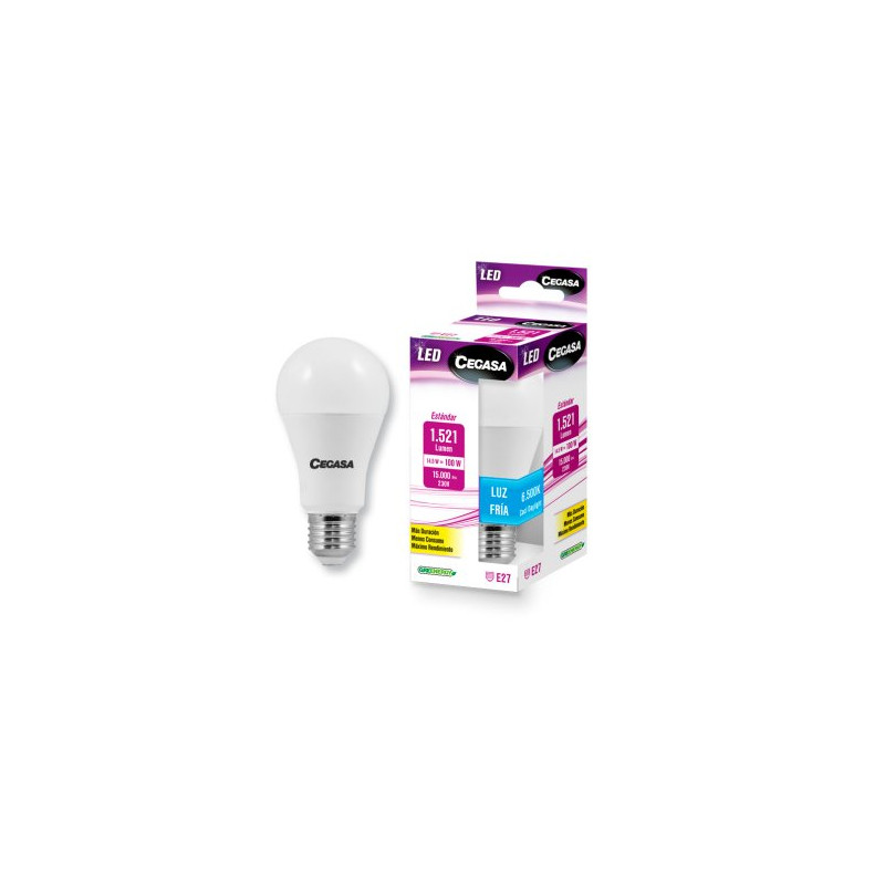 Cegasa Led Std 15W E27 Fria (B1)  