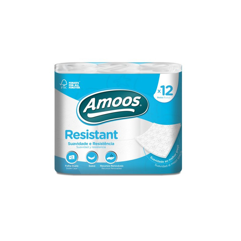 Amoos Papel Hig. Resitant 13M 2C (12 Ud.)