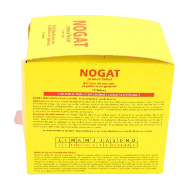 Nogat Raticida Polvo Sobres 10 Gr