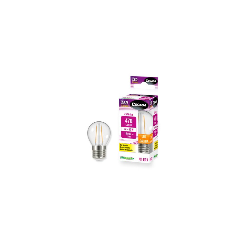 Cegasa Led Clas. Esf. 4W E27 (B1) Cali