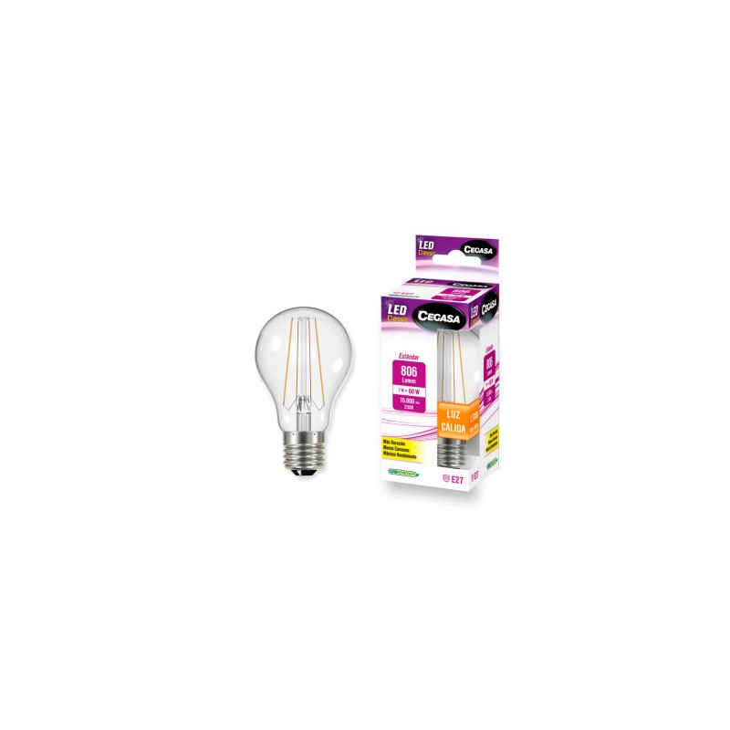 Cegasa Led Clas. Std. 7W E27 (B1) Cali