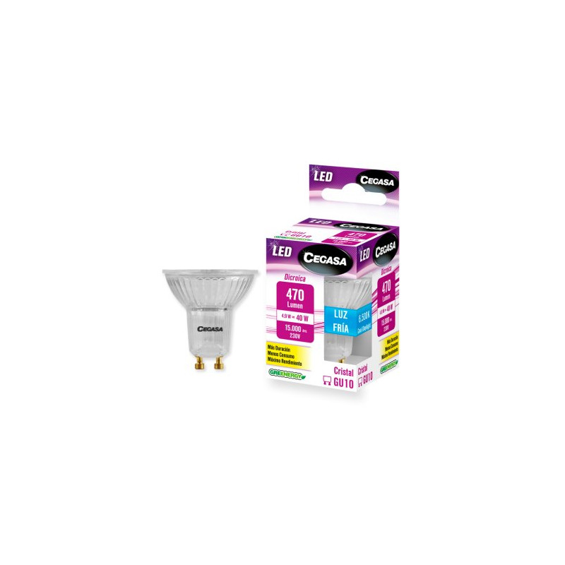 Cegasa Led Dicro 6W Gu10 Fria(B1) 