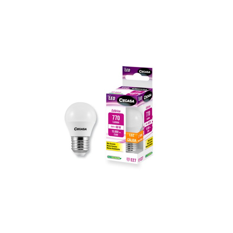 Led Esferic 8W E27 Cali (B1)