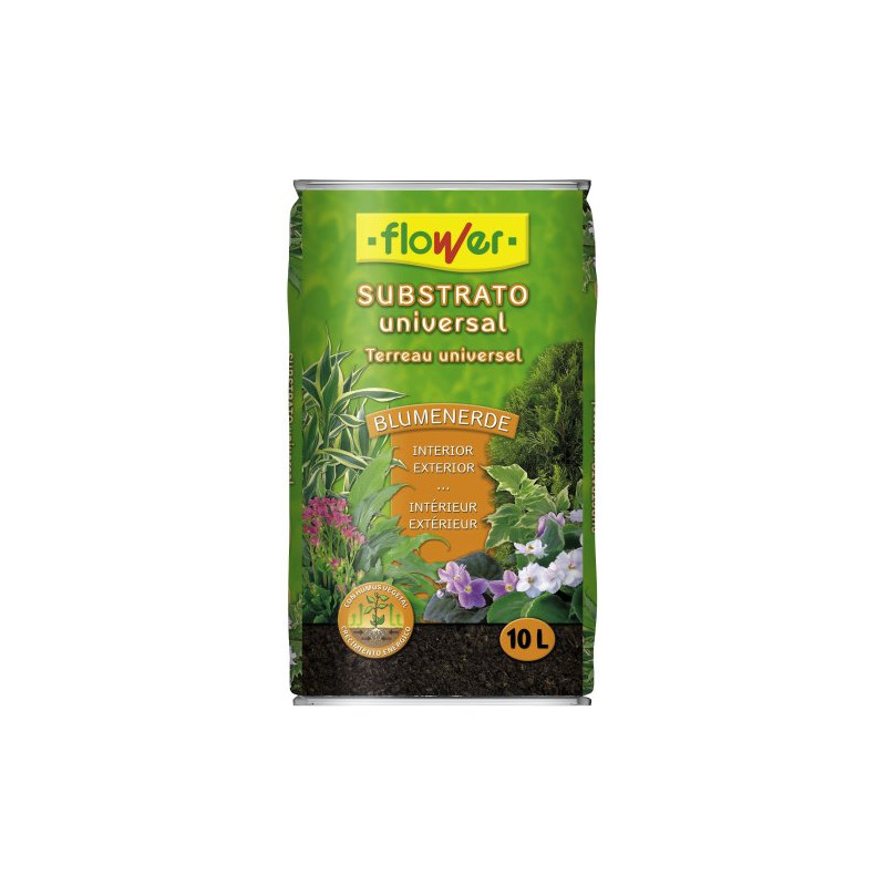 Flower Substrato Universal Tierra Saco 10 L