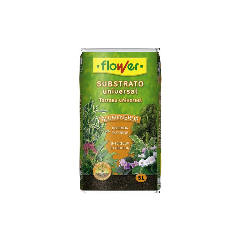 Flower Substrato Universal Tierra Saco 5 L