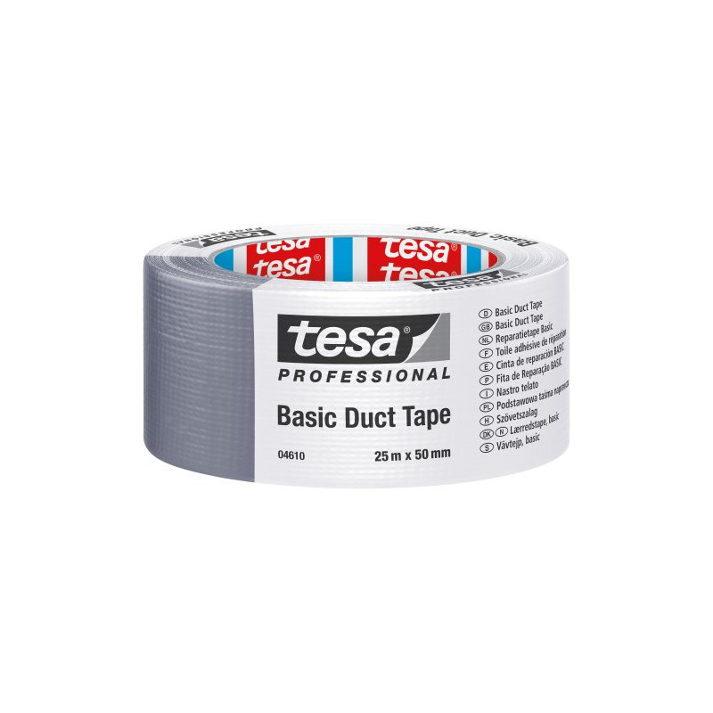 Tesa Cinta Americana Adhesiva 25 M x 50 mm Plata