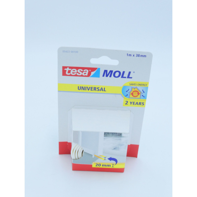 Tesa Moll Burlete Puerta Blanco 1Mx38Mm