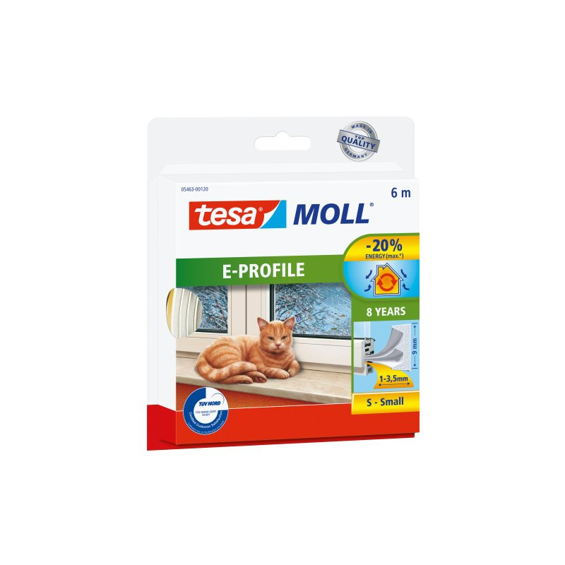 Tesa Moll Caucho Blanco 1-3 Mm 6Mt