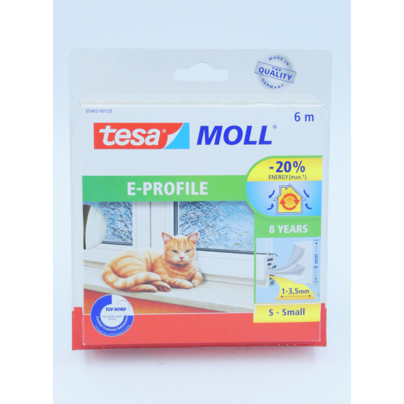 Tesa Moll Caucho Blanco 1-3 Mm 6Mt