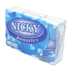 Nicky Pañuelo (6 Ud.) 3 Capas Blanco