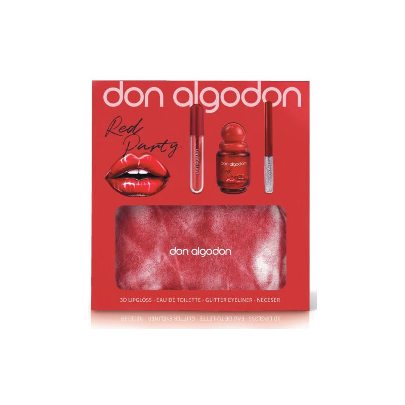 Don Algodon Red Bolso (Col.30 ml +Lip+Eyeliner)