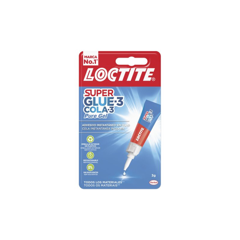 Loctite Pegamento Super Glue 3 Pure Gel 3 Gr
