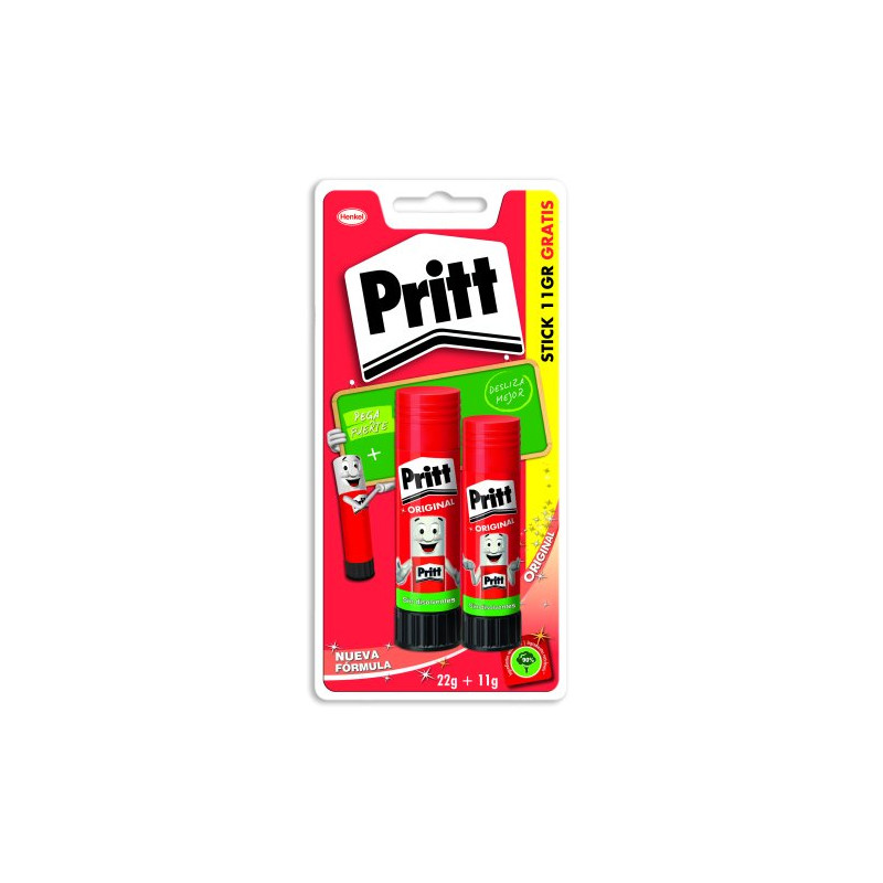 Pritt Pegamento Barra 22 Gr + Barra 11 Gr 
