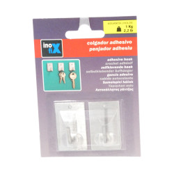 Inofix Colgador Adhesivo Acero 2 Ud 