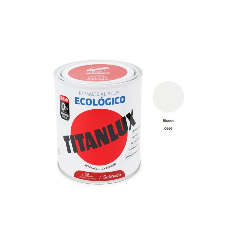 Titanlux Esmalte Agua Eco. 750 ml Blanco