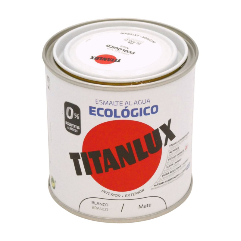 Titanlux Esmalte Al Agua Eco Blanco 250
