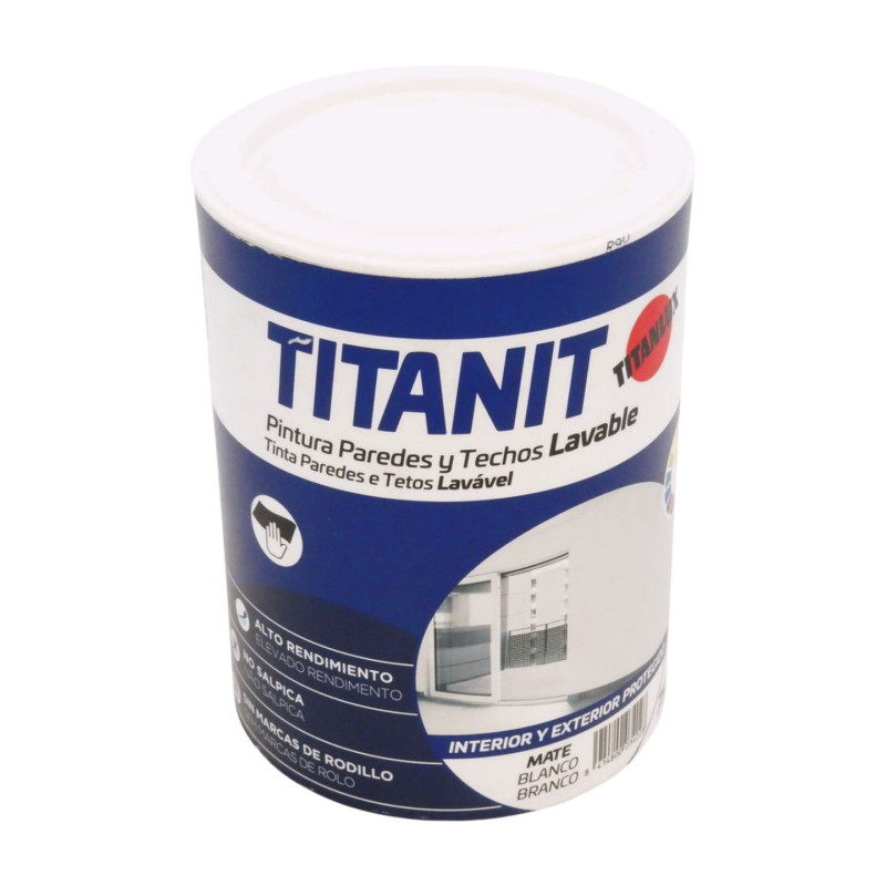 Titanit Pintura Plastica Blanco 750 ml