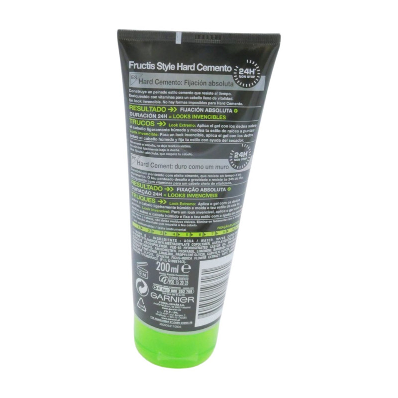 Fructis Style Gel Fijador Hard Cemento 200 ml N.10