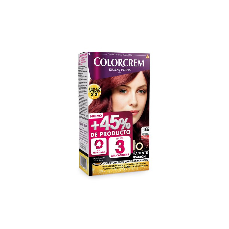 Colorcrem N. 6.66 Color & Brillo +45% Chocolate Rojo