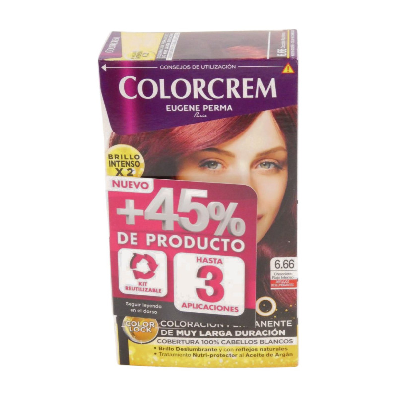 Colorcrem N. 6.66 Color & Brillo +45% Chocolate Rojo