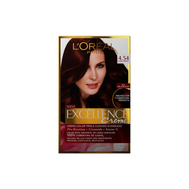 Excellence Creme Tinte N. 4.54 Castaño Caoba Cobrizo