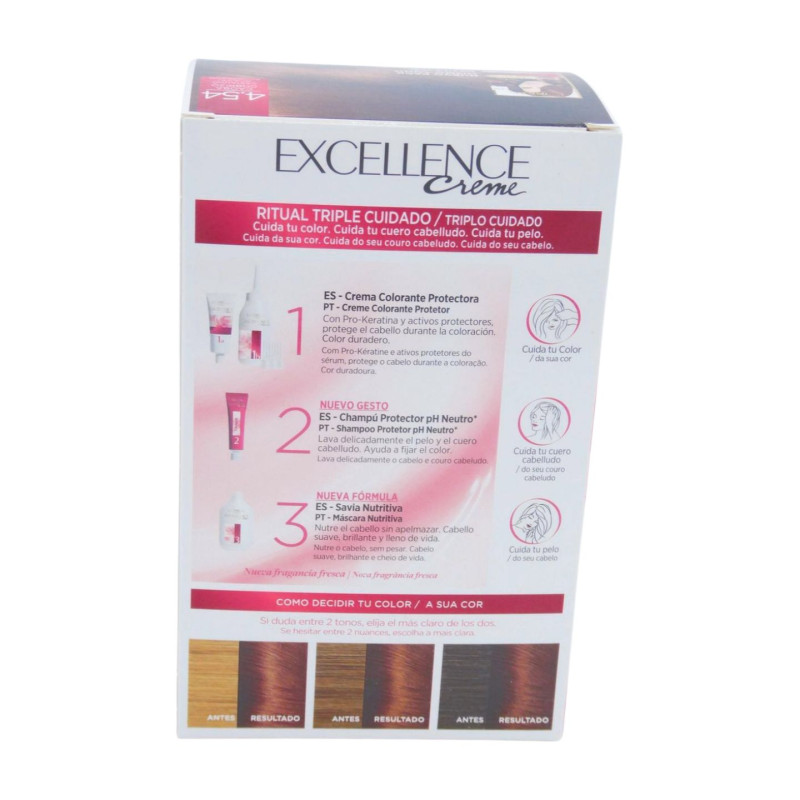 Excellence Creme Tinte N. 4.54 Castaño Caoba Cobrizo