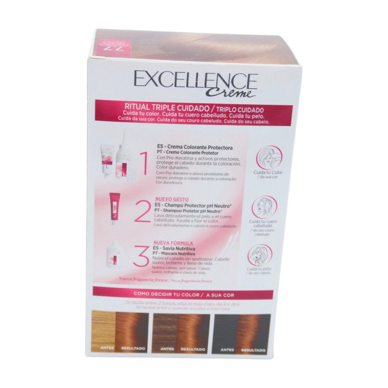 Excellence Creme Tinte N. 7.7 Caramelo Helado