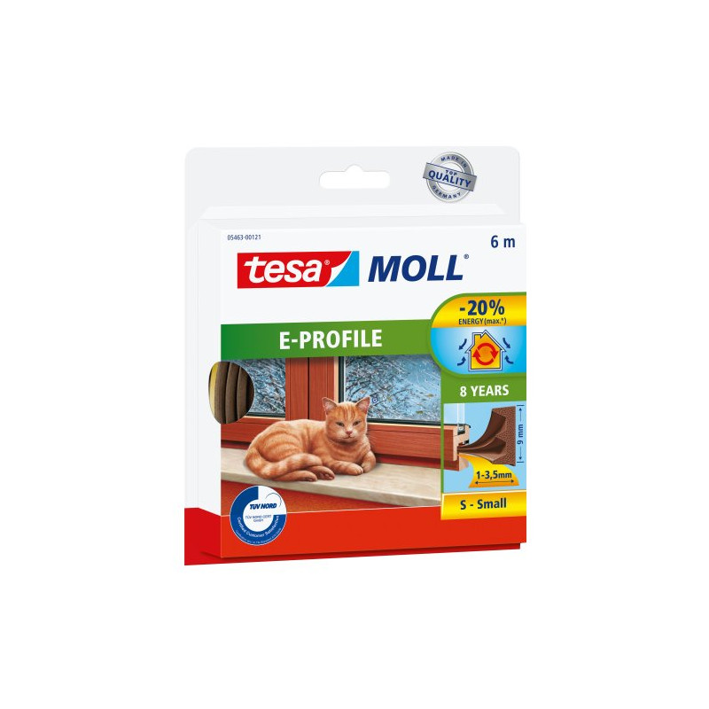 Tesa Moll Caucho Marron 1-3 Mm 6Mt