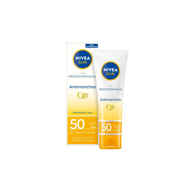 Nivea Sun Solar Facial 50 Ml Spf50 Antimanchas Q10 