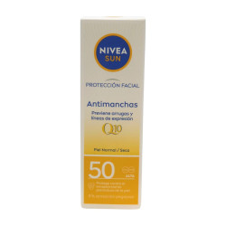 Nivea Sun Solar Facial 50 Ml Spf50 Antimanchas Q10 