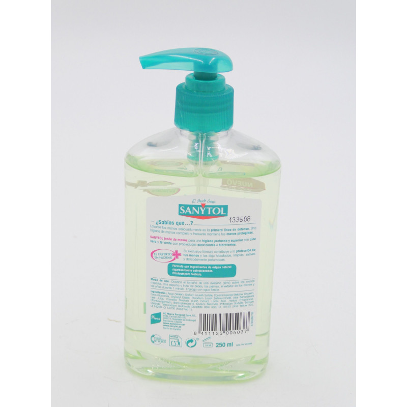 Sanytol Jabon Manos Hidratante 250 ml Dosificador