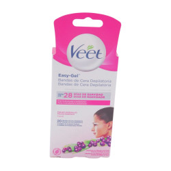 Veet Bandas Cera Fria Facial 20 Ud
